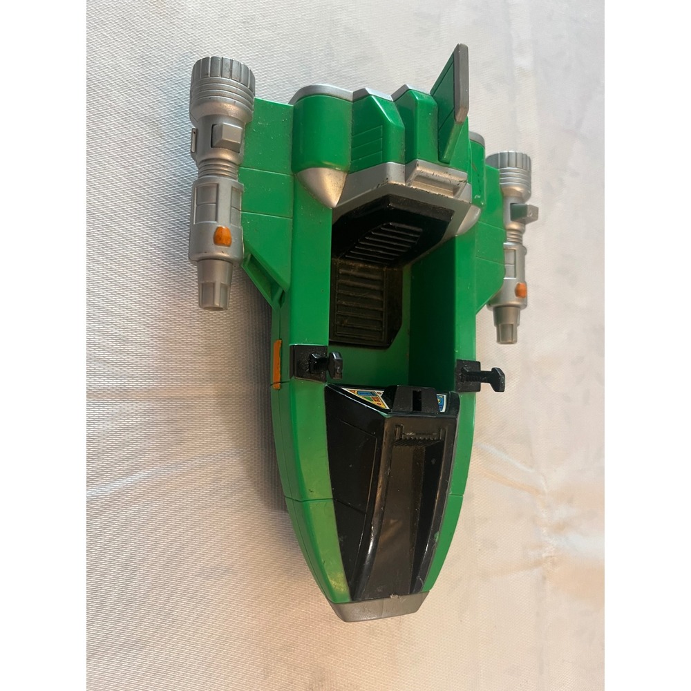 Vintage‎ 1998 Bandai Power Rangers Lost Galaxy Green Jet Jammer Vehicle Toy